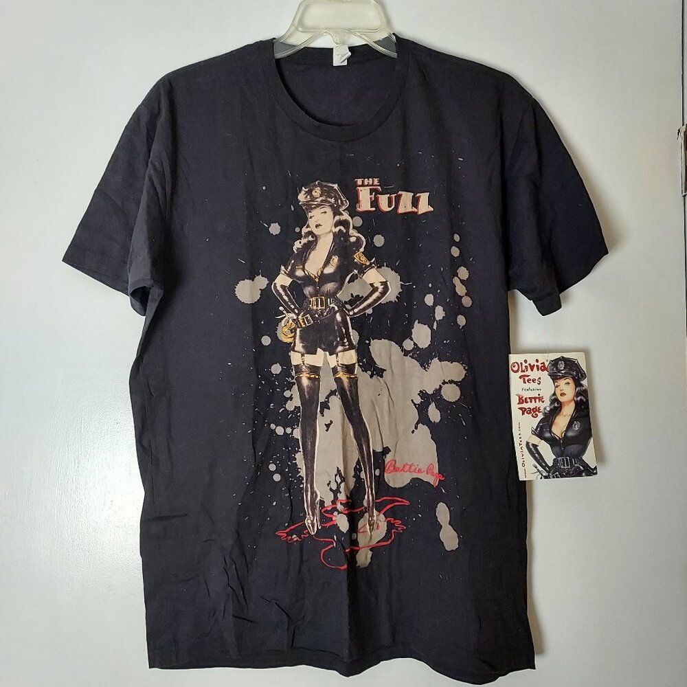 NWT XL Men's Olivia Tee Featuring Bettie Page (The Fuzz)